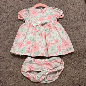 Little Me Watercolor Floral Summer Dress (3 months)